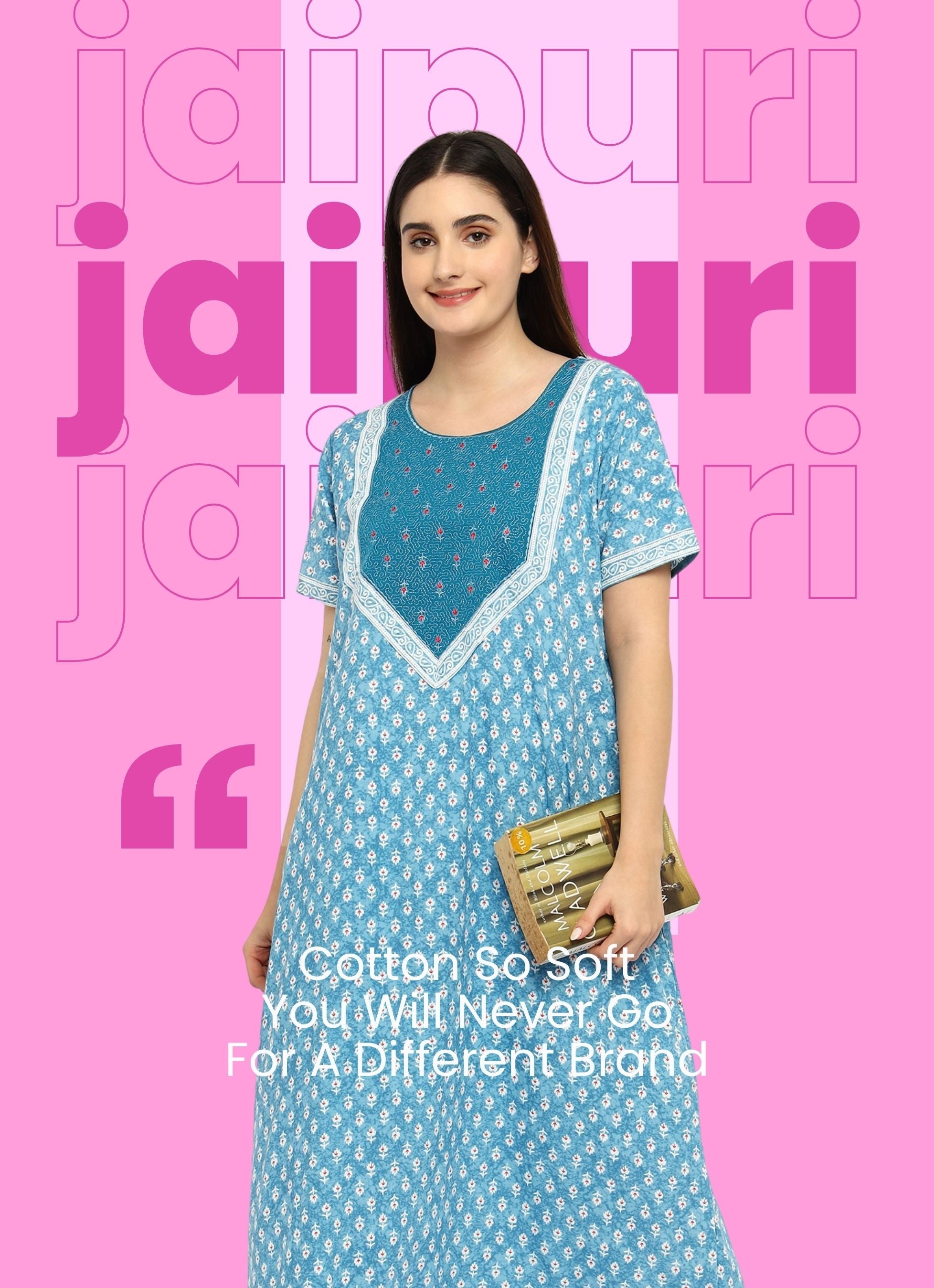 Jaipuri Soft Cotton Nighty