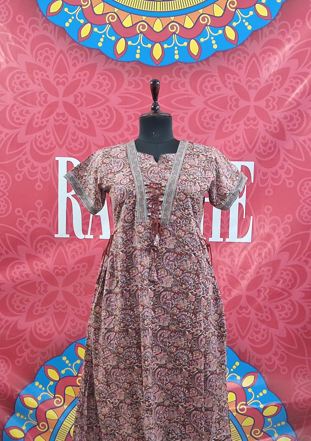 Jaipuri Tie Up Maxi