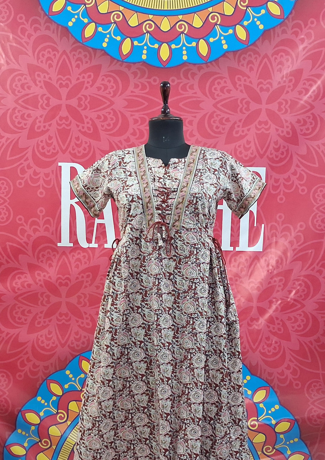 Jaipuri Tie Up Maxi