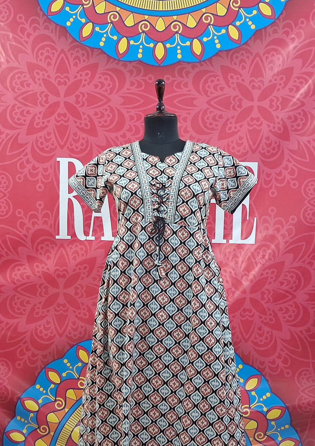 Jaipuri Tie Up Maxi
