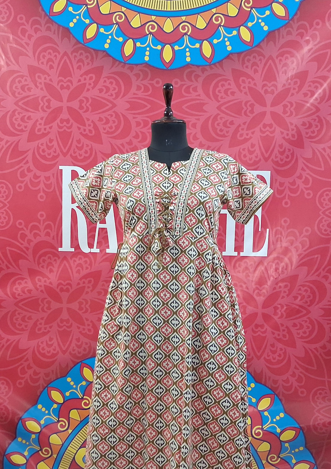 Jaipuri Tie Up Maxi