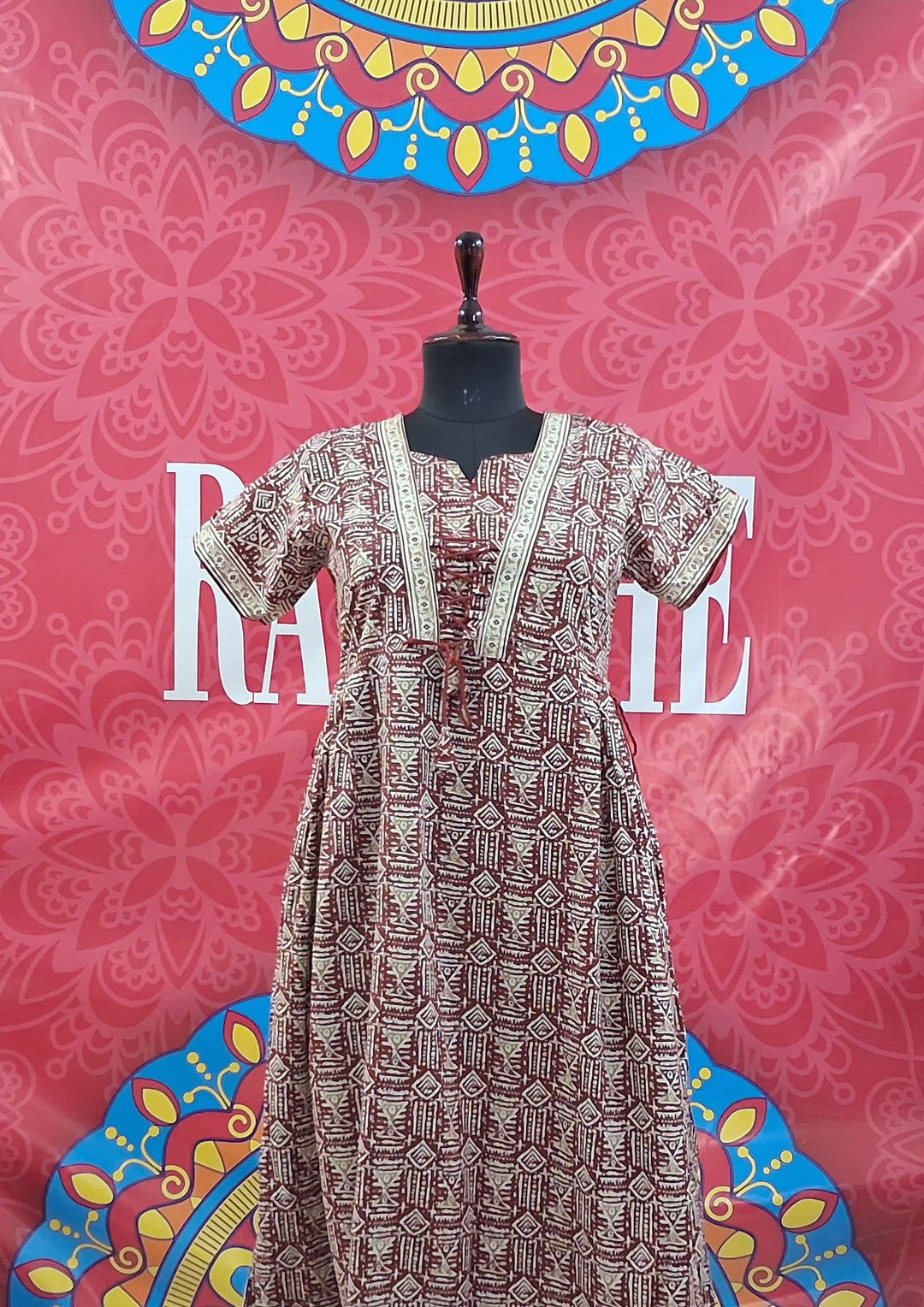 Jaipuri Tie Up Maxi