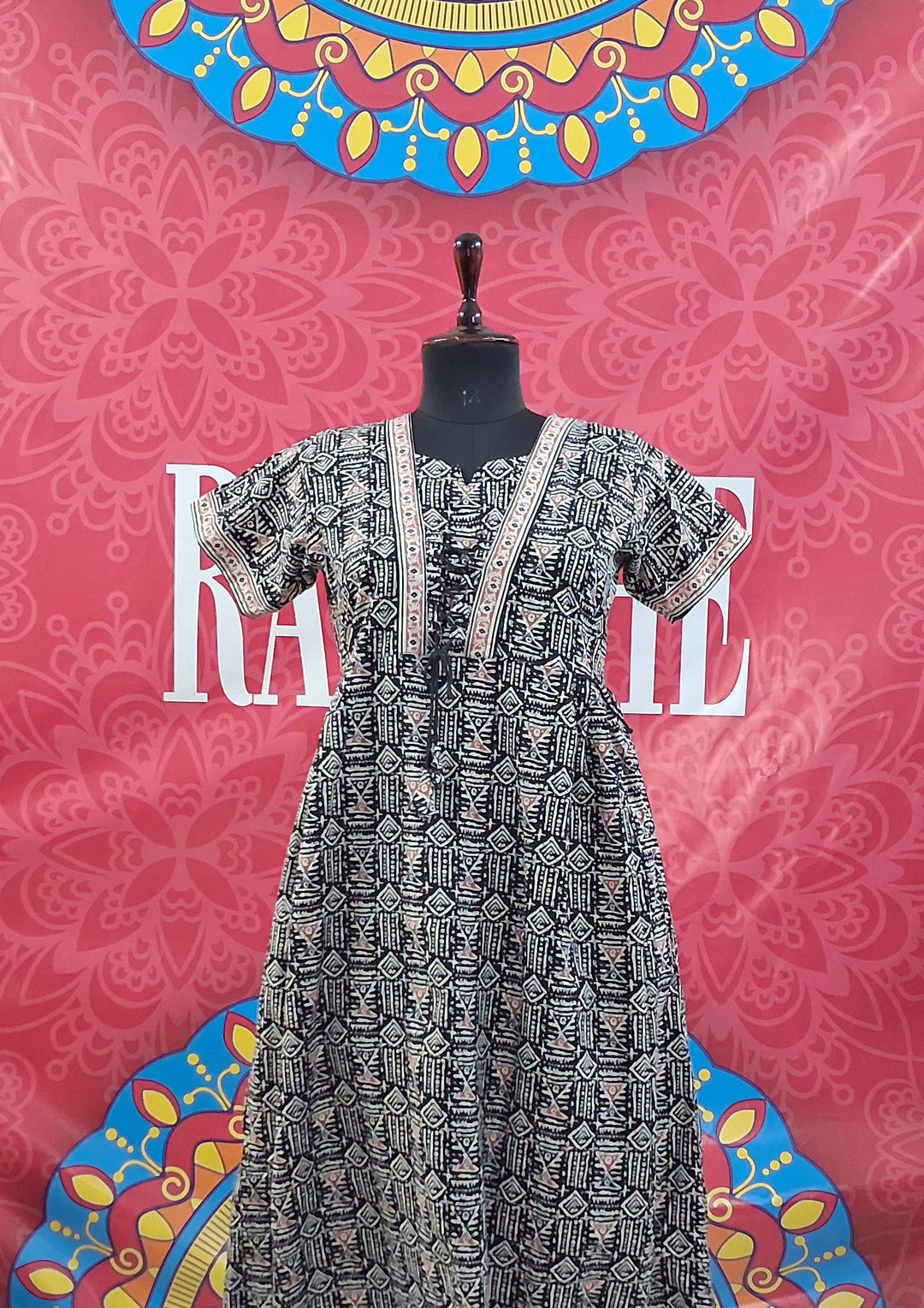 Jaipuri Tie Up Maxi