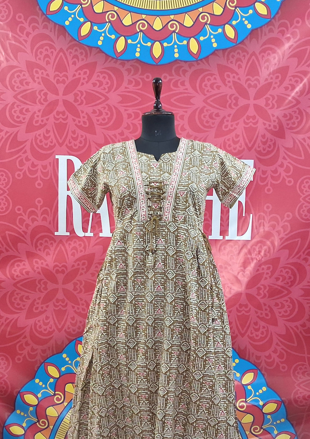Jaipuri Tie Up Maxi