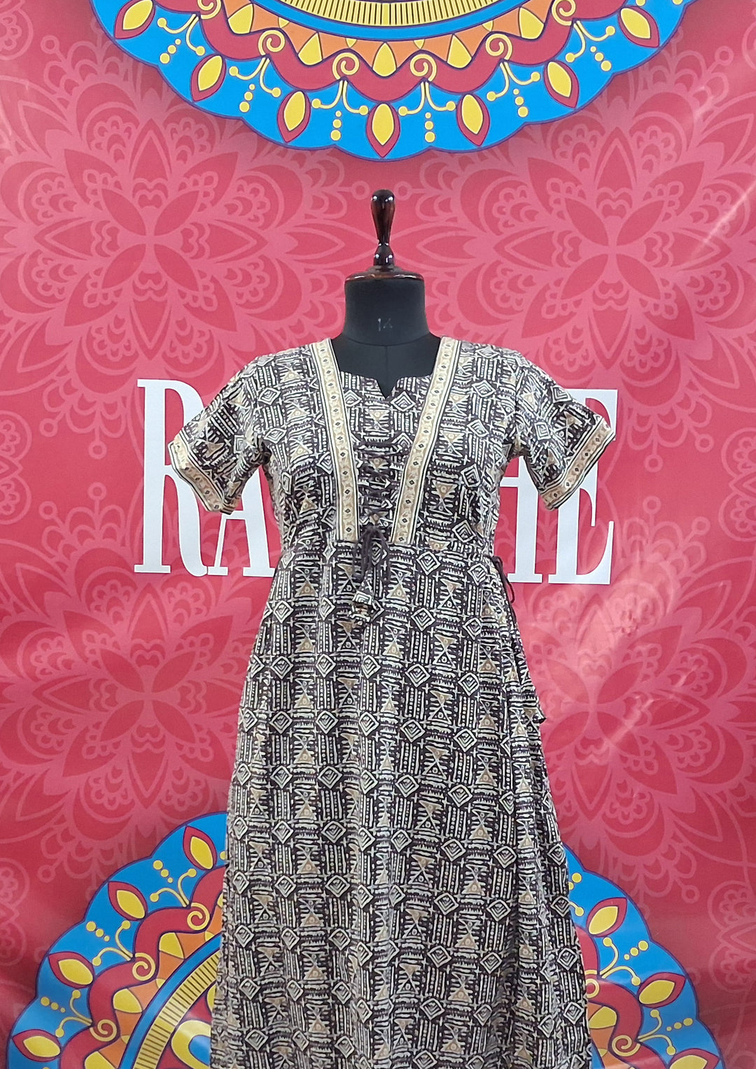 Jaipuri Tie Up Maxi