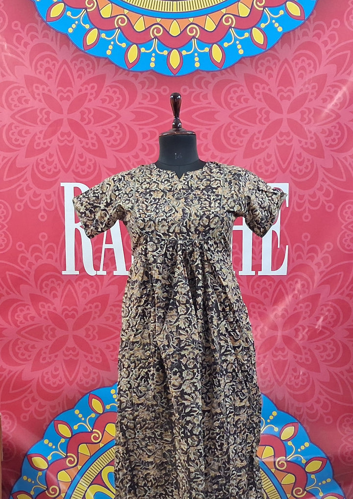 Kalamkari Waterfall Maxi