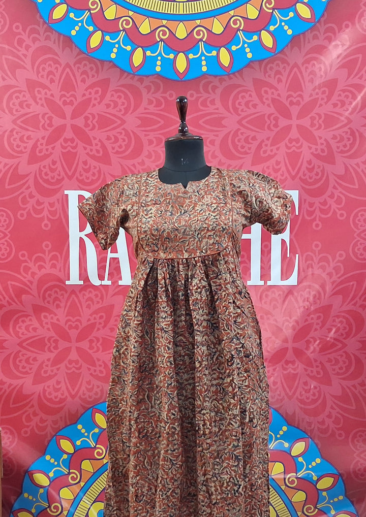 Kalamkari Waterfall Maxi
