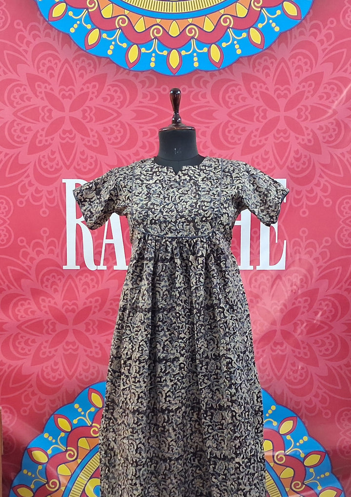 Kalamkari Waterfall Maxi
