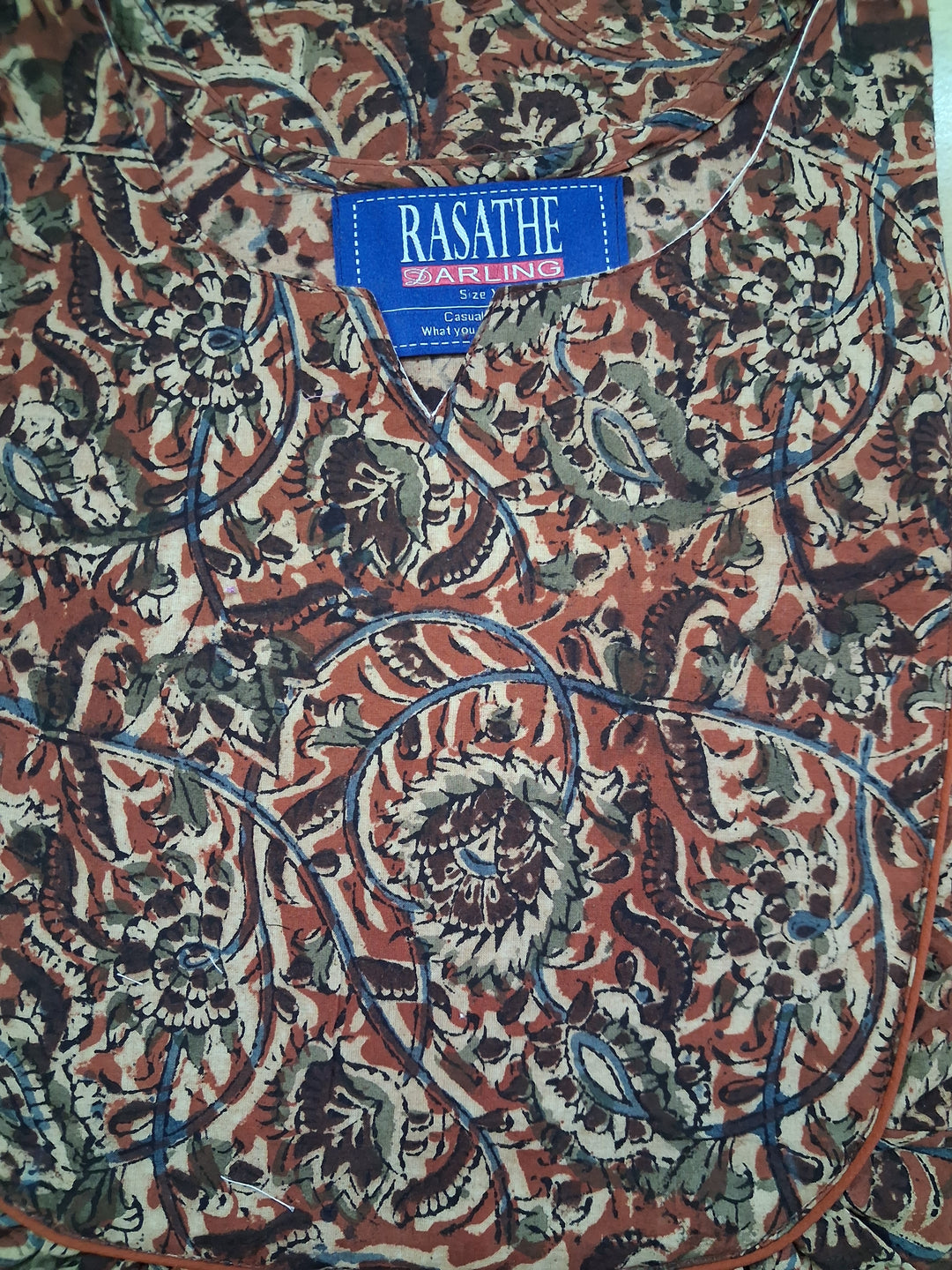 Kalamkari Waterfall Maxi