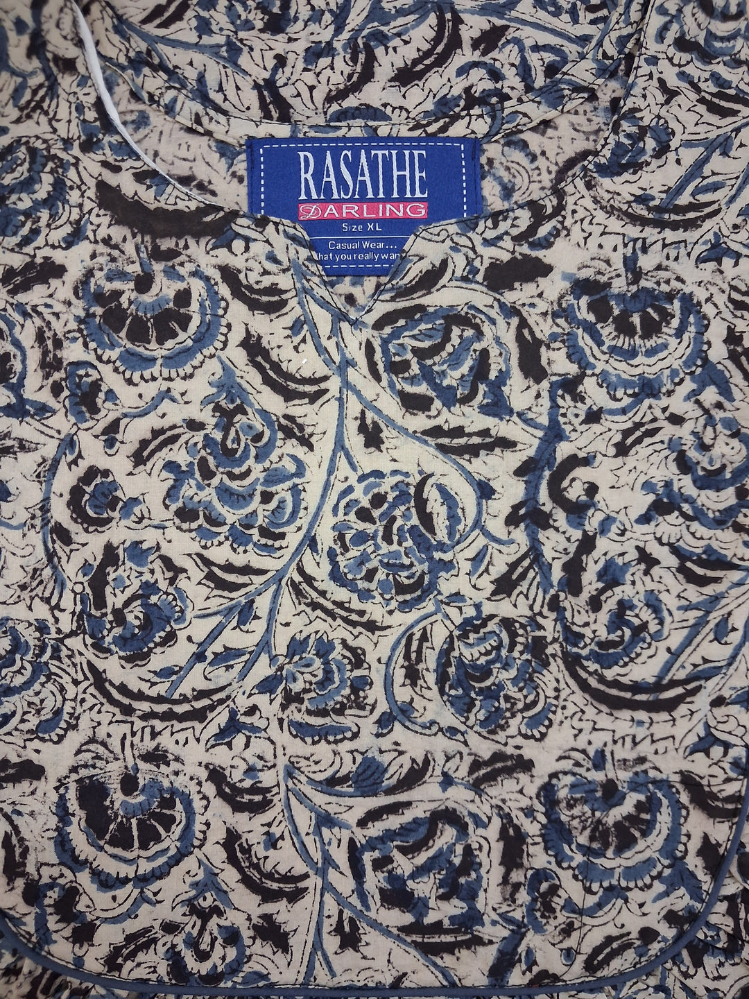 Kalamkari Waterfall Maxi