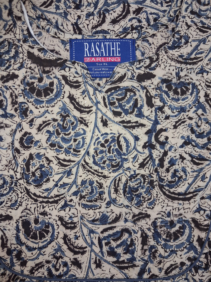Kalamkari Waterfall Maxi