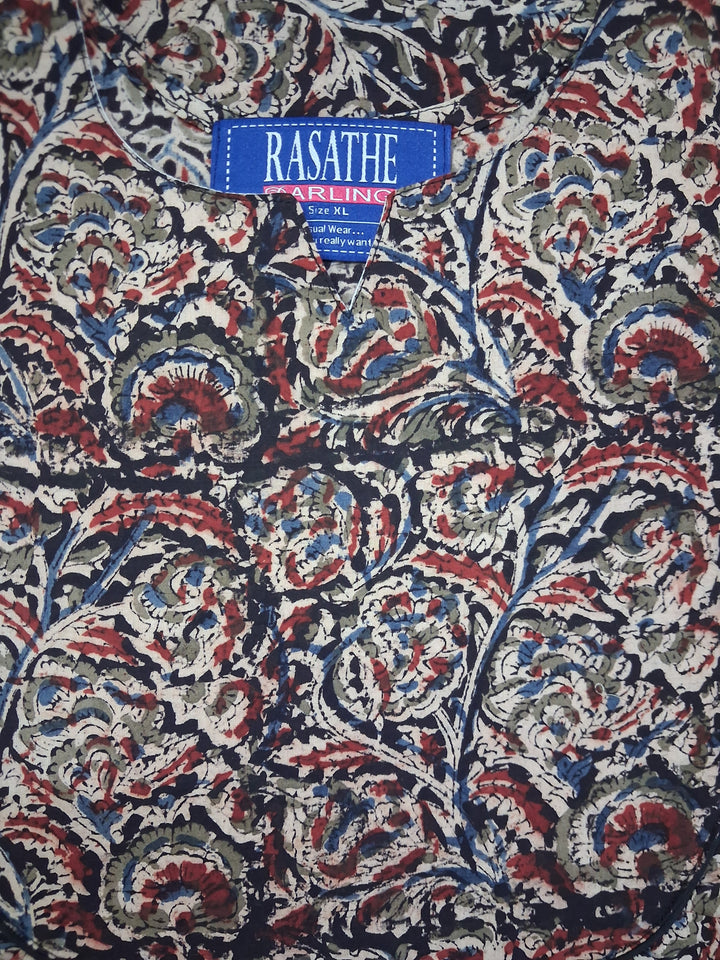 Kalamkari Waterfall Maxi