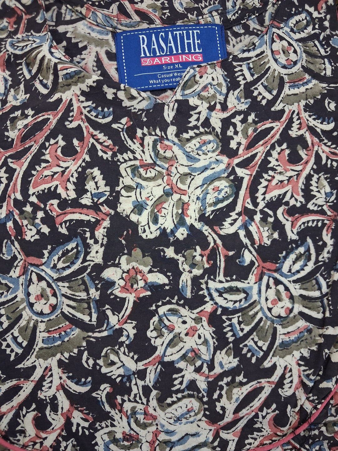 Kalamkari Waterfall Maxi