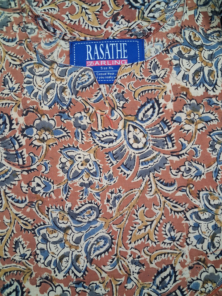 Kalamkari Waterfall Maxi