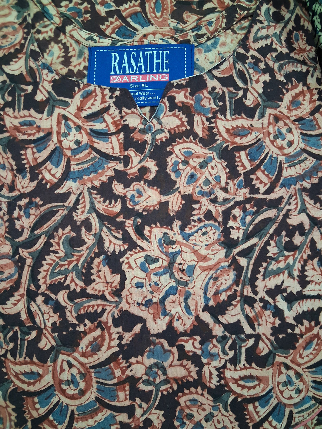 Kalamkari Waterfall Maxi