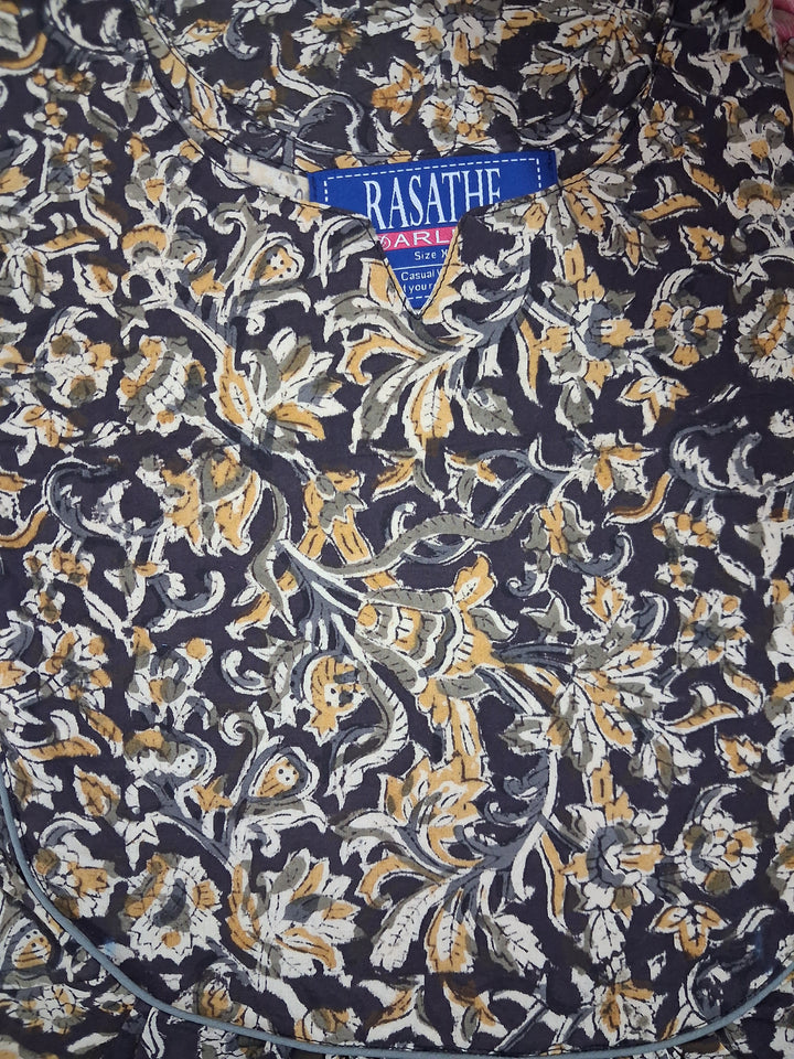 Kalamkari Waterfall Maxi