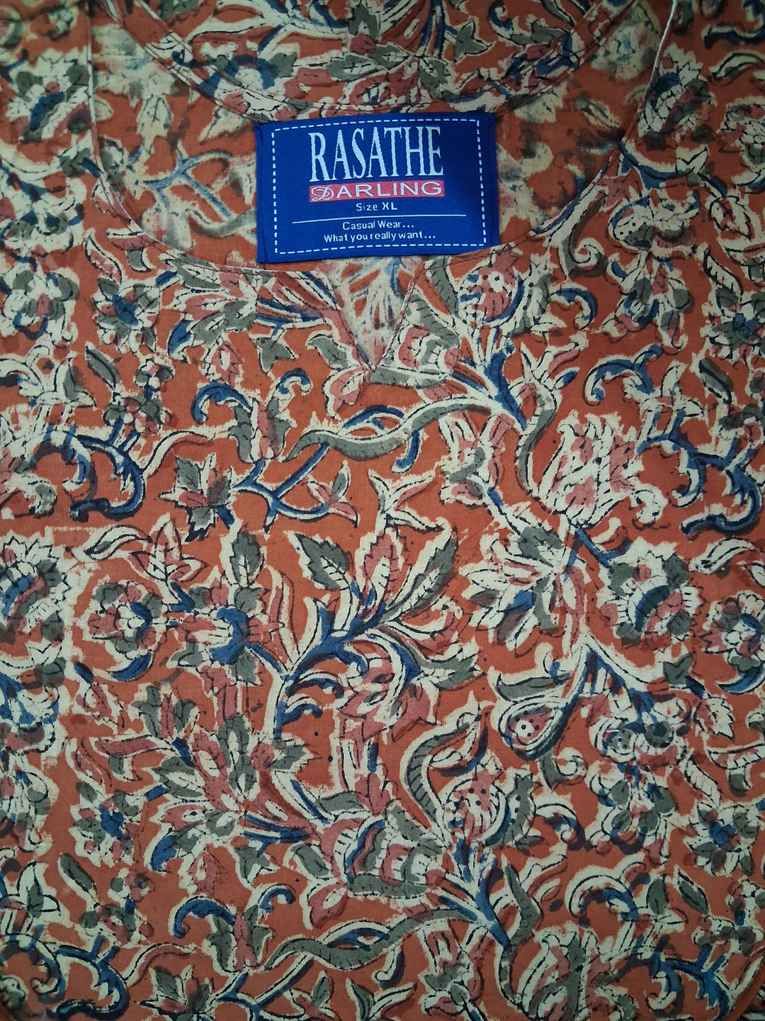 Kalamkari Waterfall Maxi