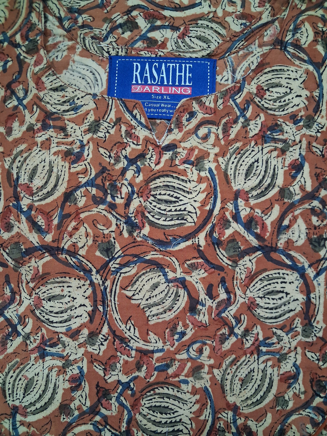 Kalamkari Waterfall Maxi