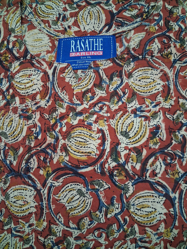 Kalamkari Waterfall Maxi