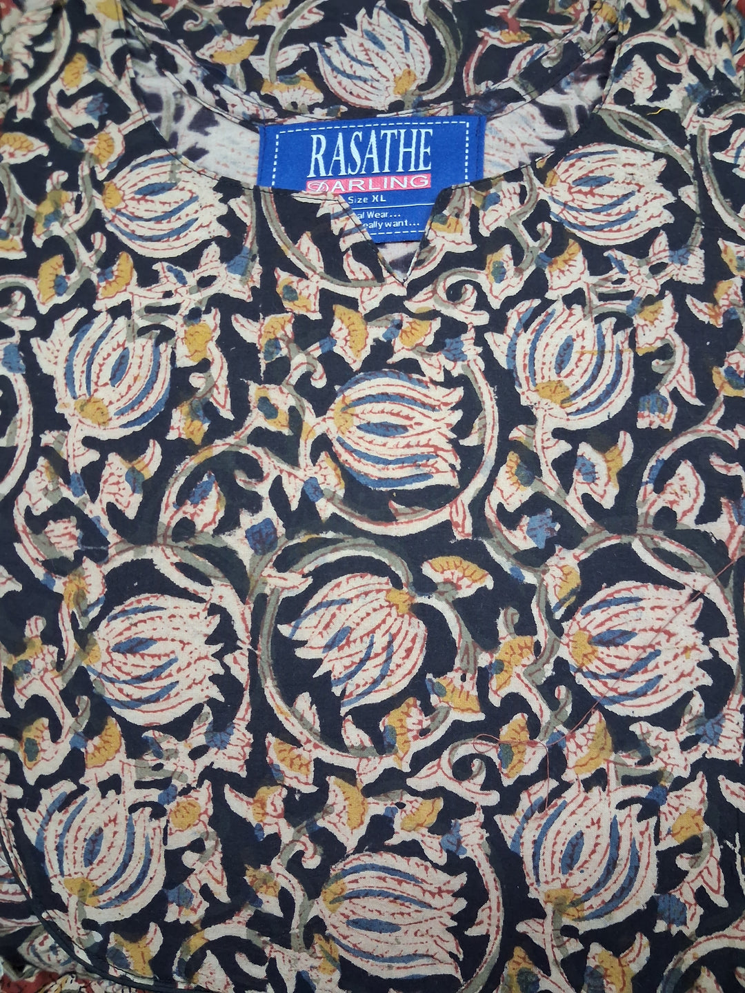 Kalamkari Waterfall Maxi