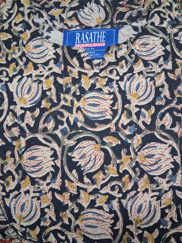 Kalamkari Waterfall Maxi