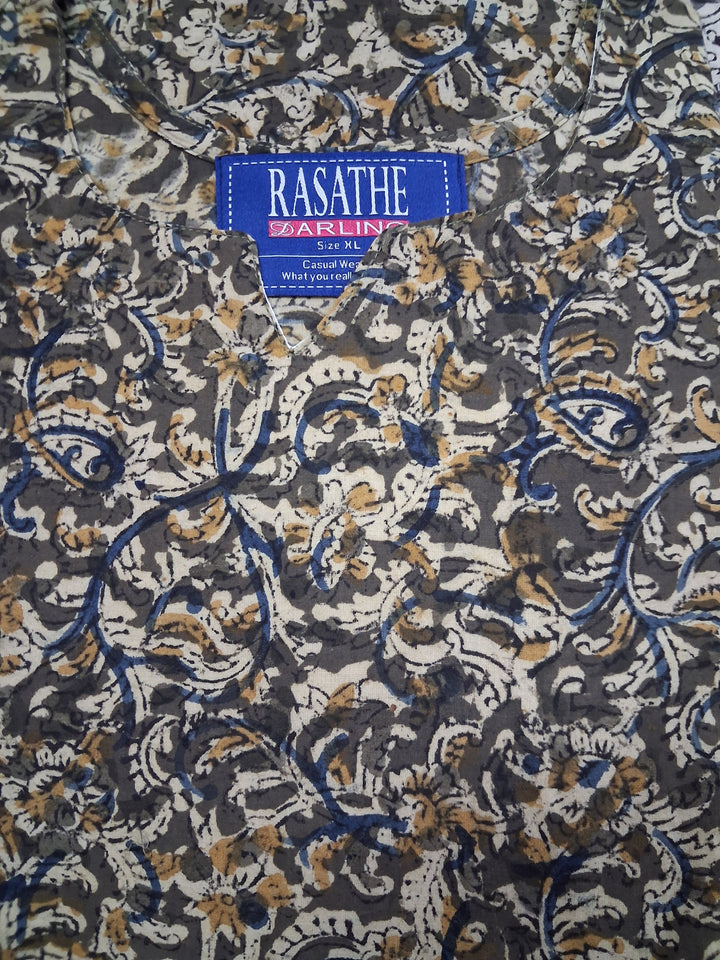 Kalamkari Waterfall Maxi
