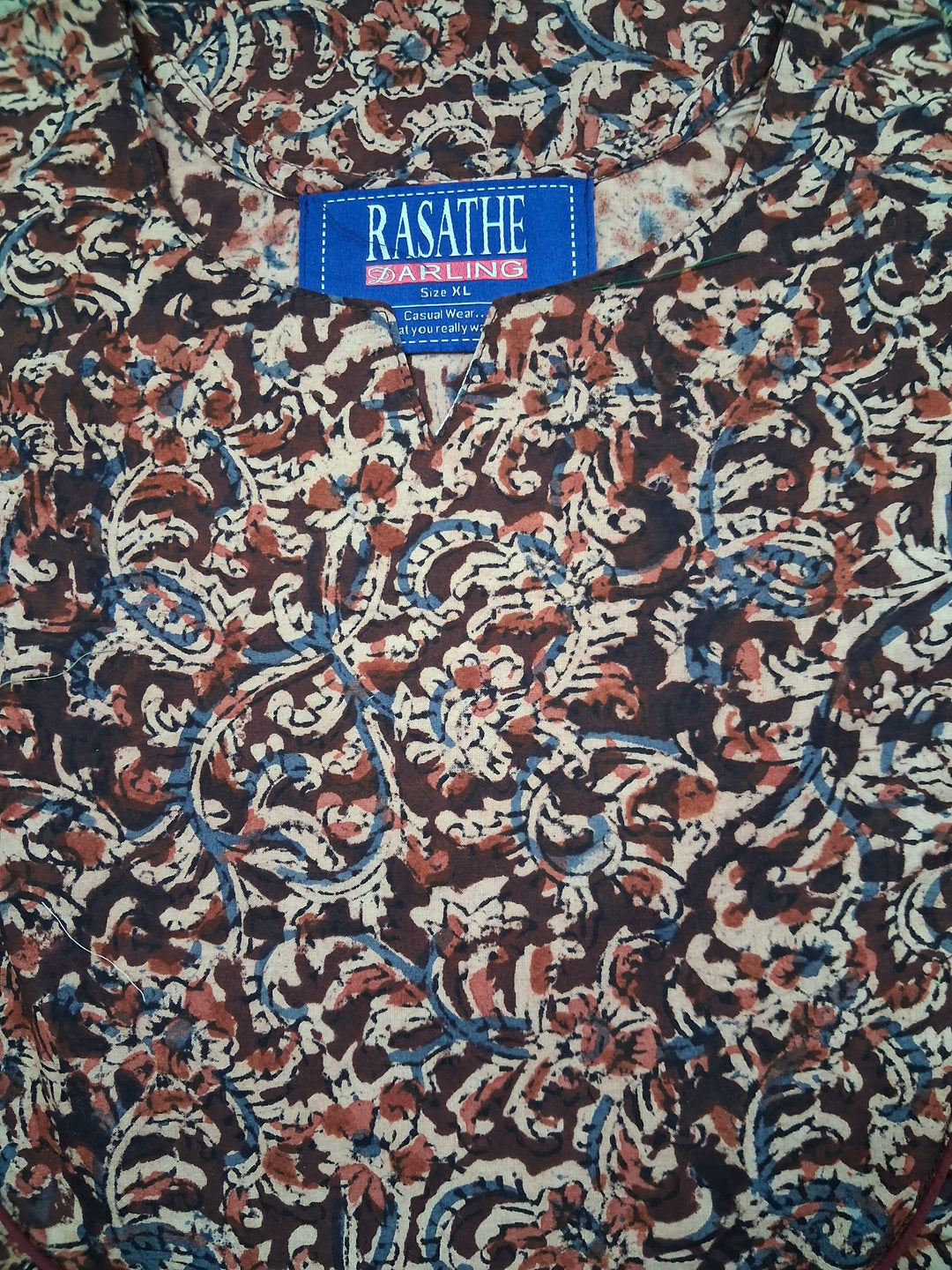 Kalamkari Waterfall Maxi