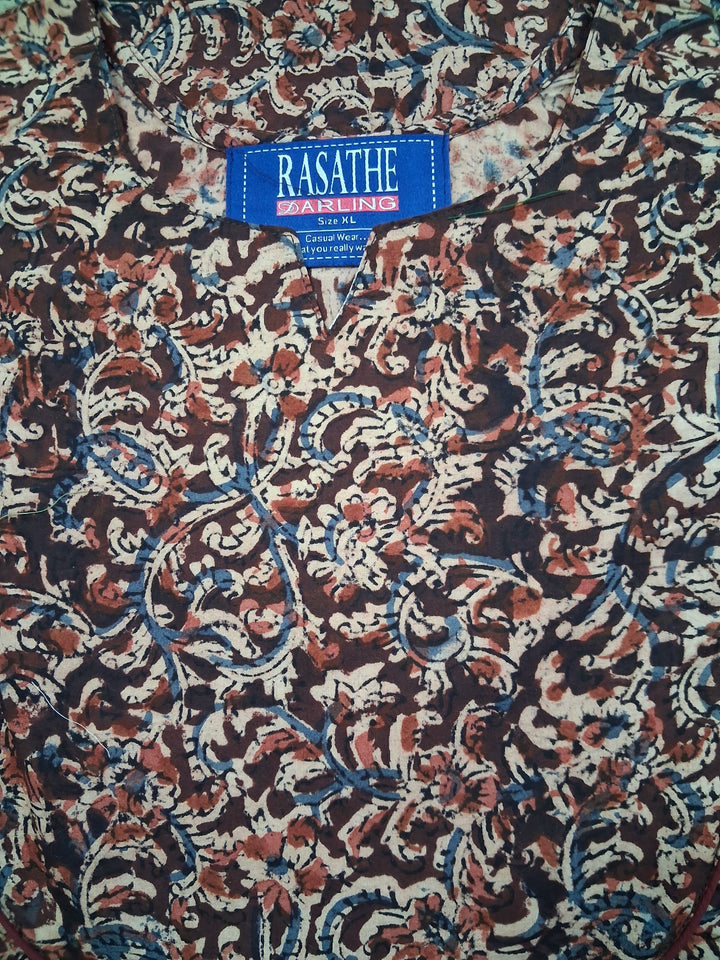 Kalamkari Waterfall Maxi