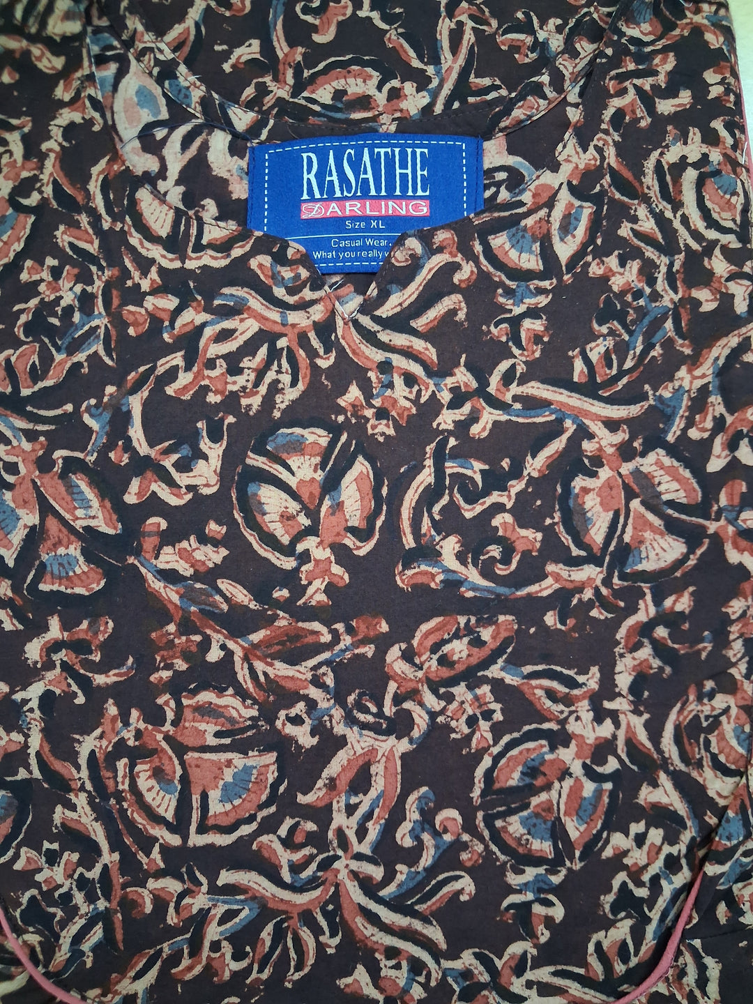 Kalamkari Waterfall Maxi