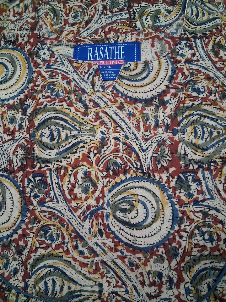 Kalamkari Waterfall Maxi