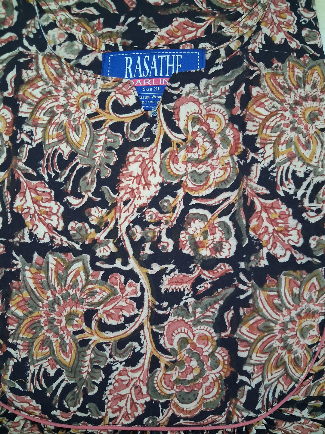 Kalamkari Waterfall Maxi