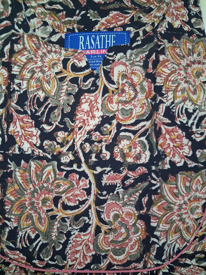 Kalamkari Waterfall Maxi