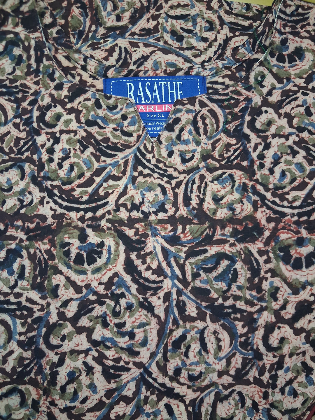 Kalamkari Waterfall Maxi