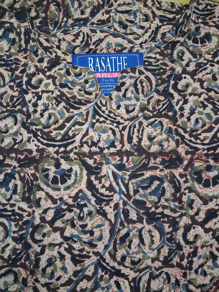Kalamkari Waterfall Maxi