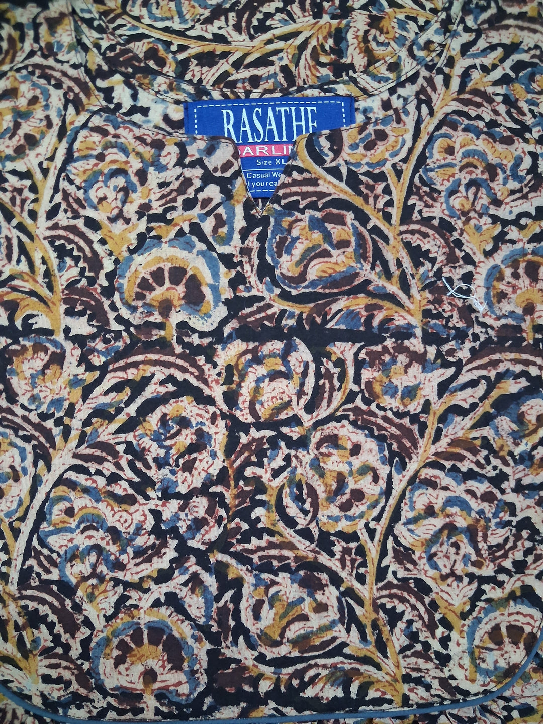 Kalamkari Waterfall Maxi