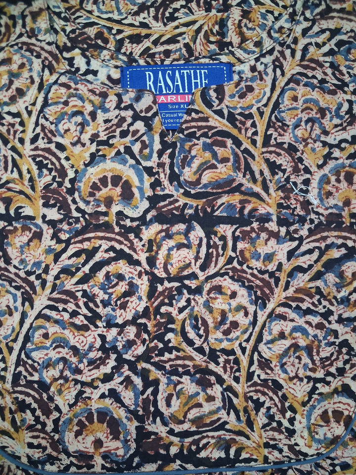 Kalamkari Waterfall Maxi
