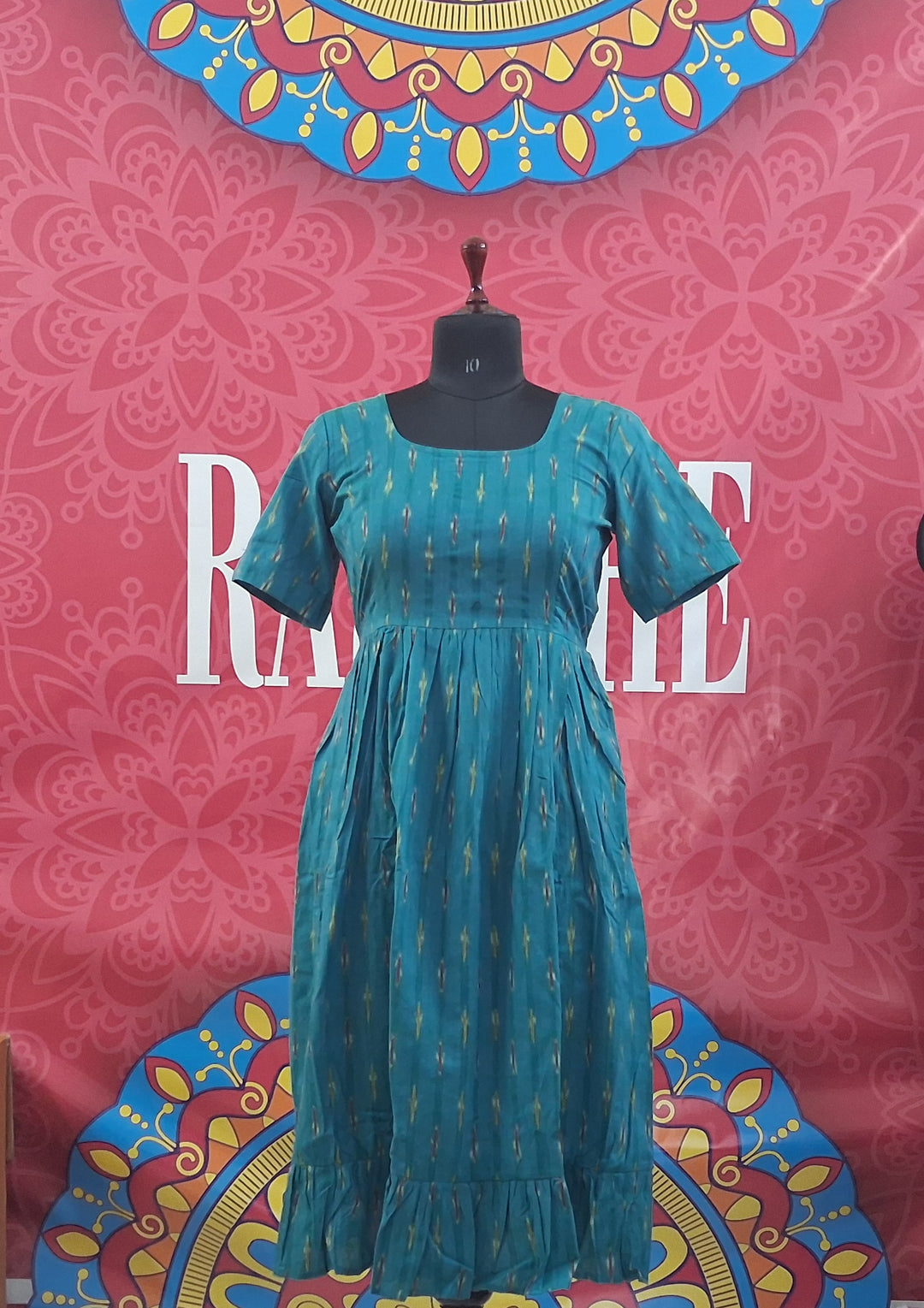 Ikkat Half Sleeve Frocks