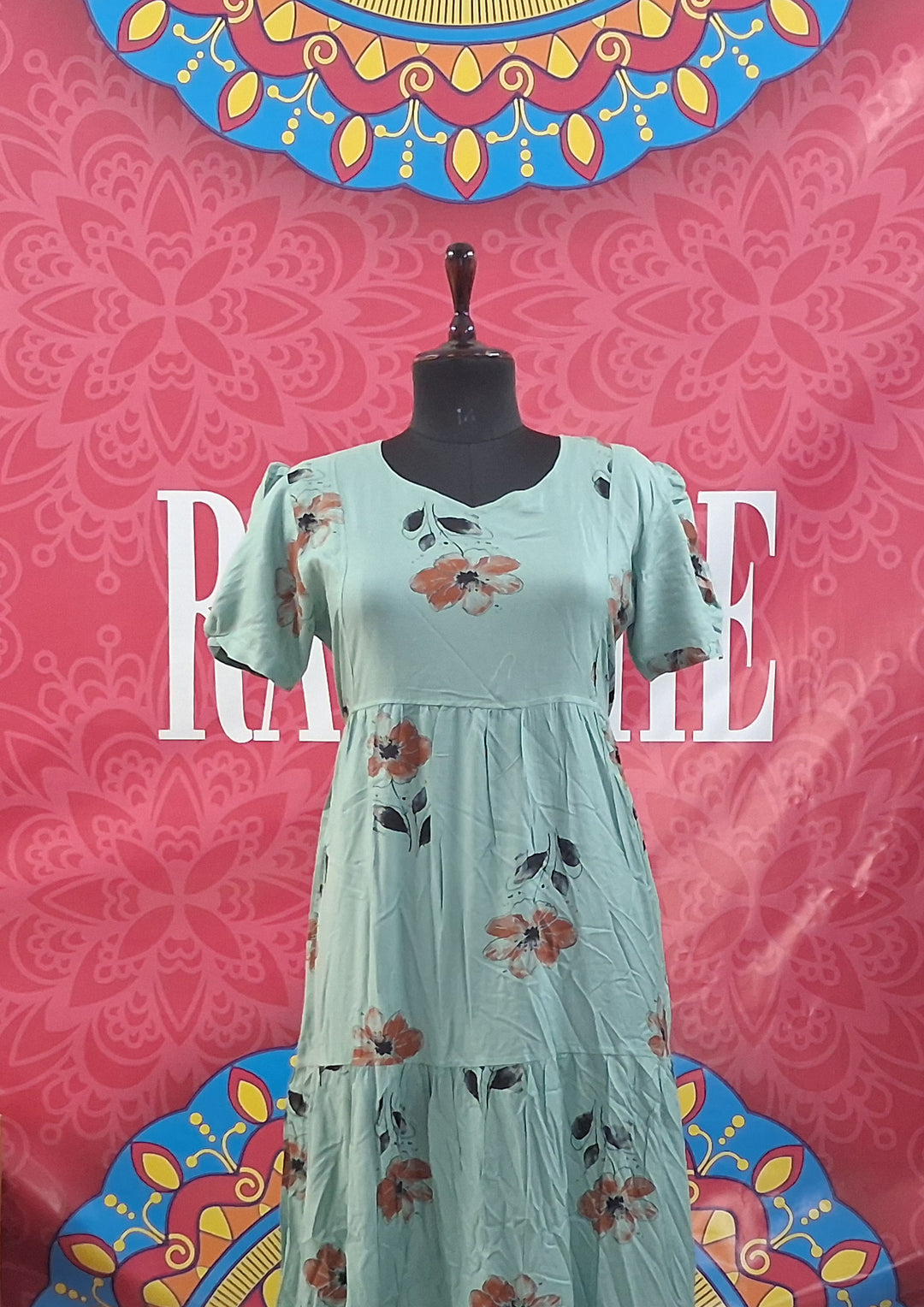 Tiered Rayon Maxi