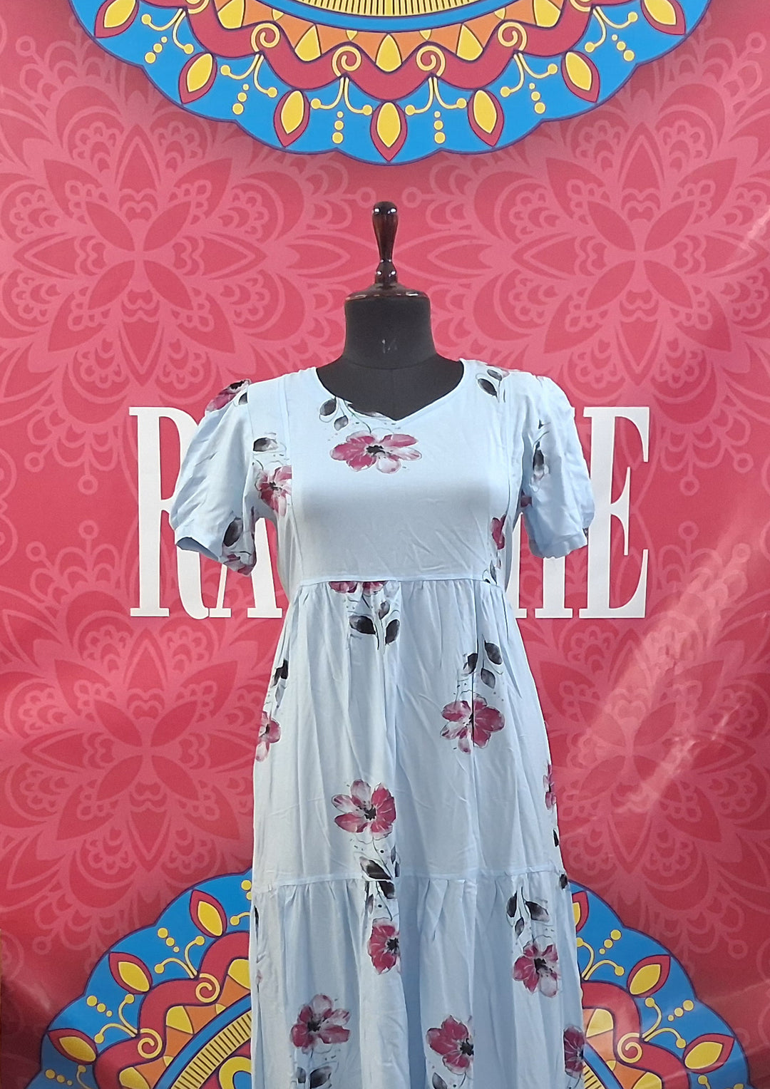 Tiered Rayon Maxi