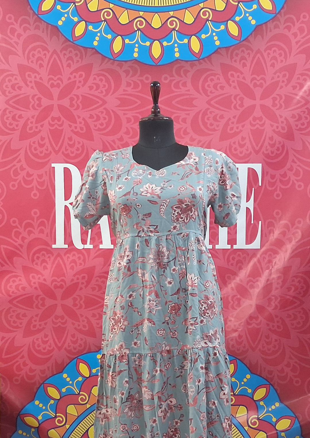 Tiered Rayon Maxi