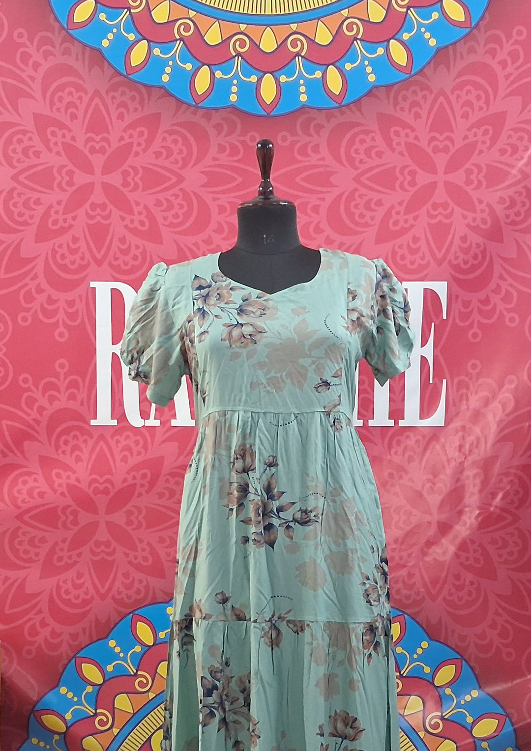 Tiered Rayon Maxi