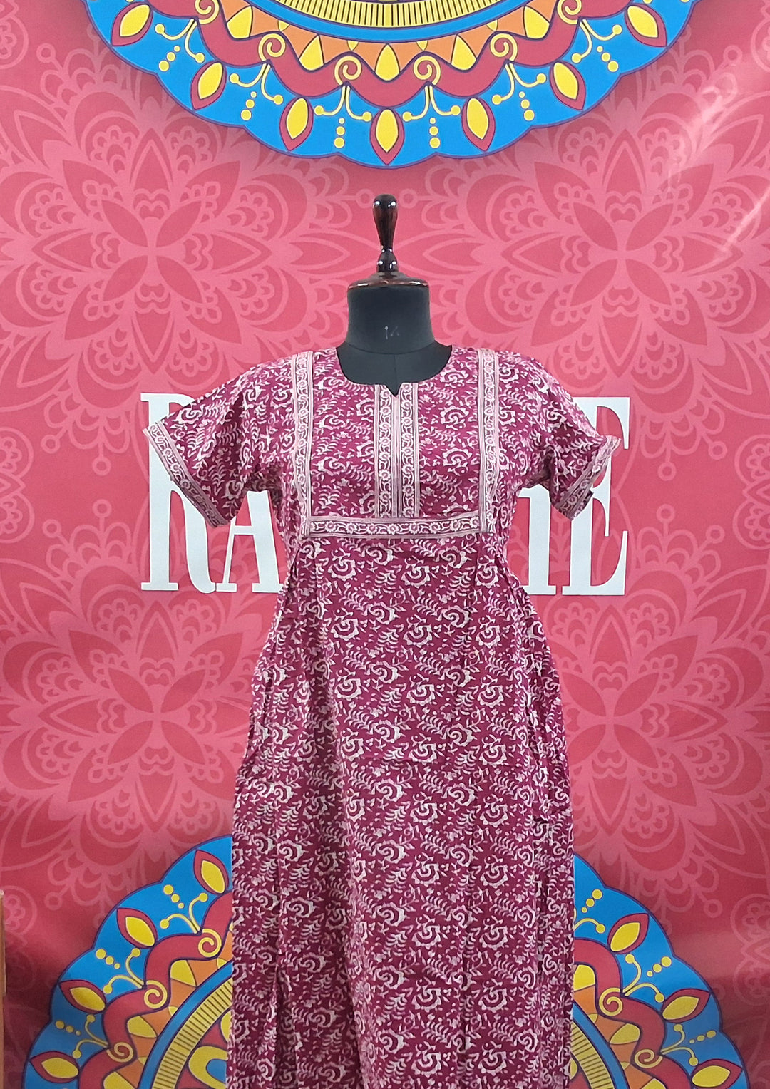 New Jaipuri Feeding Border Maxi