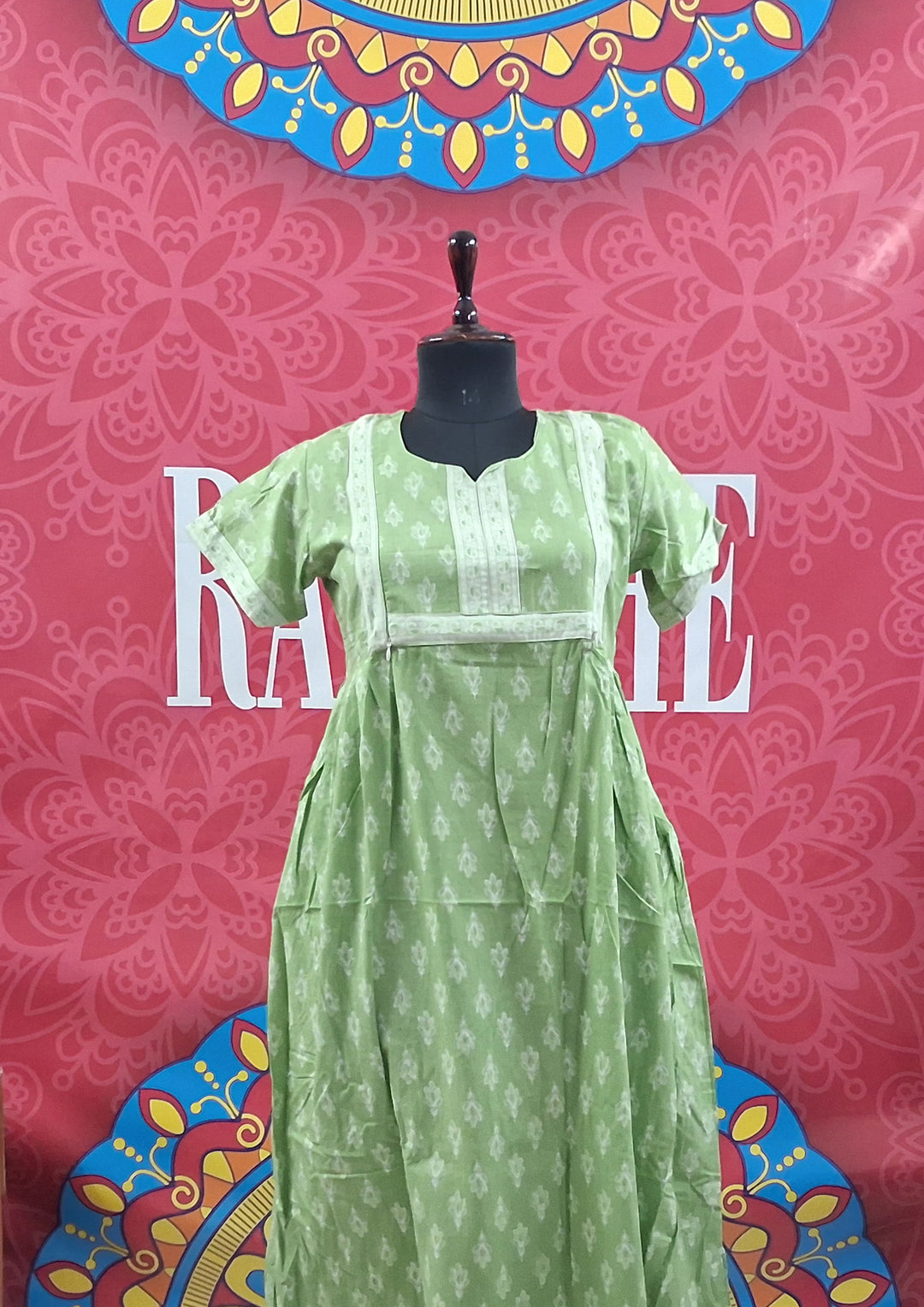 New Jaipuri Feeding Border Maxi