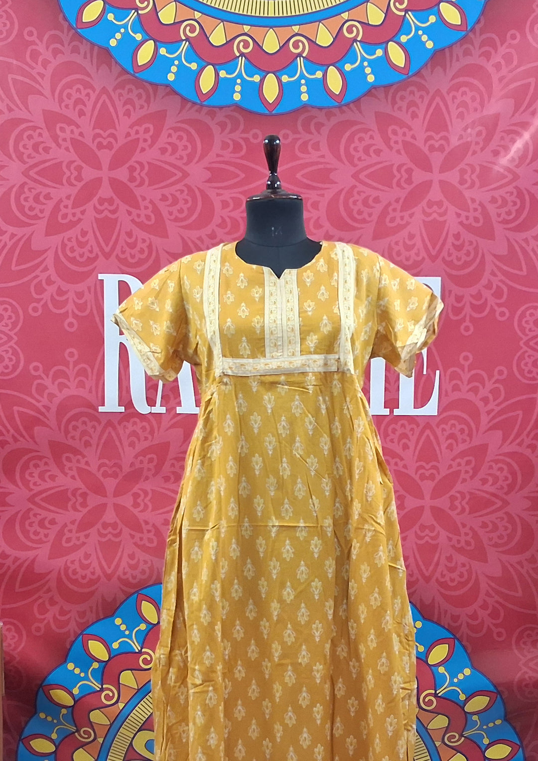 New Jaipuri Feeding Border Maxi