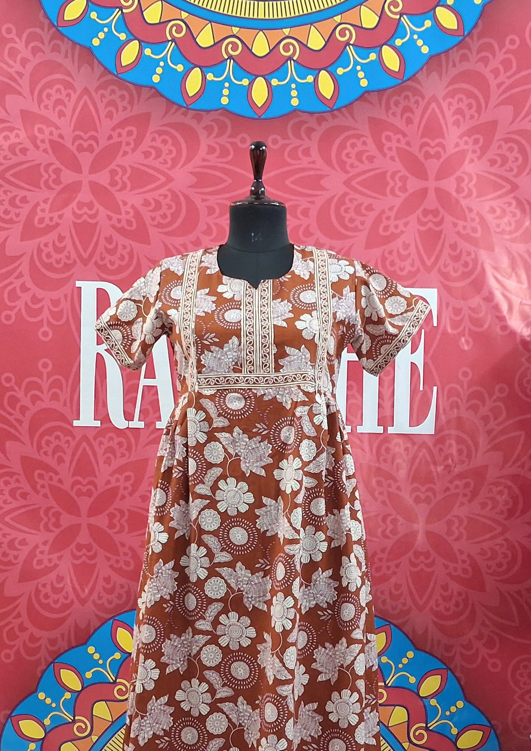 New Jaipuri Feeding Border Maxi