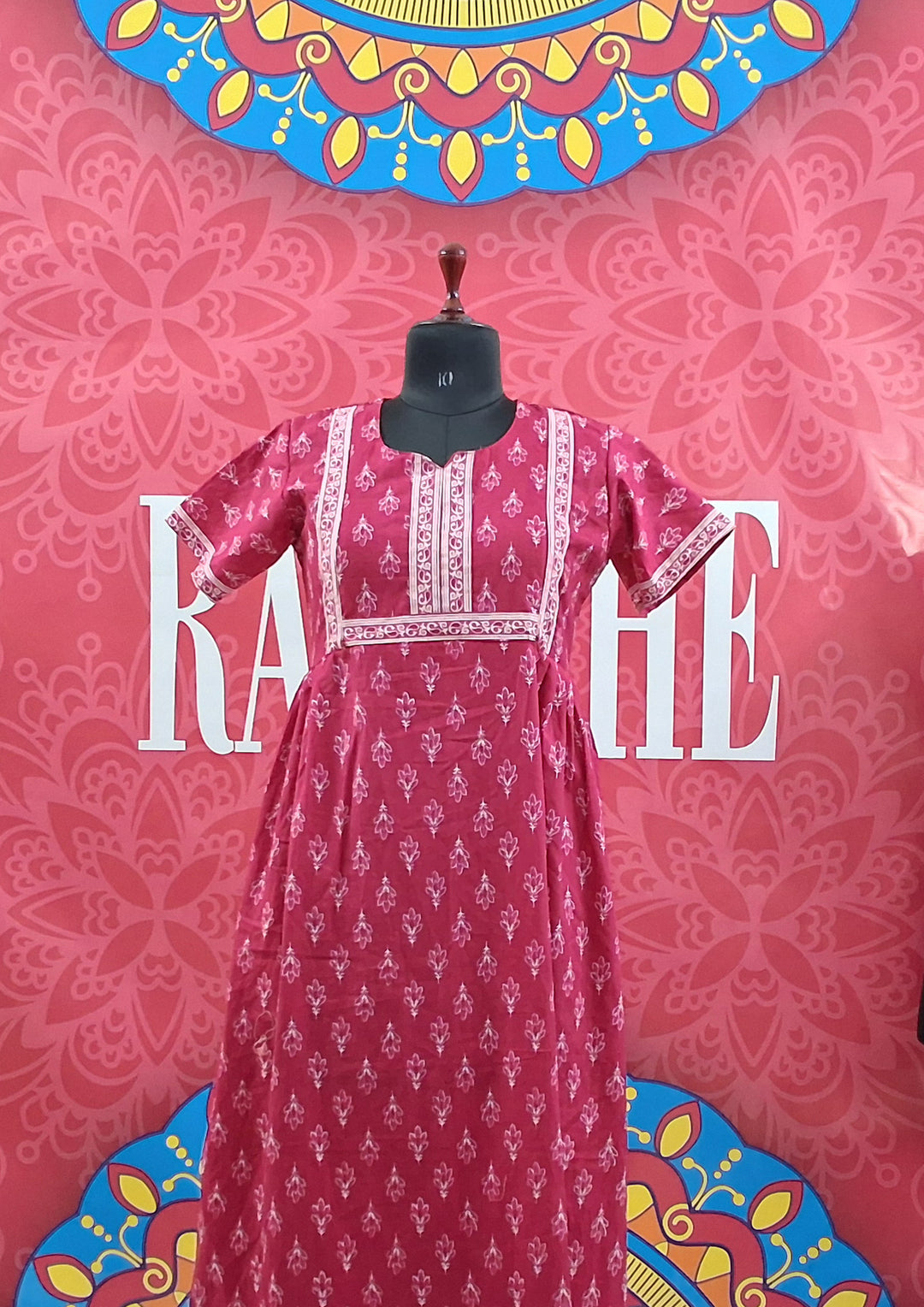 New Jaipuri Feeding Border Maxi