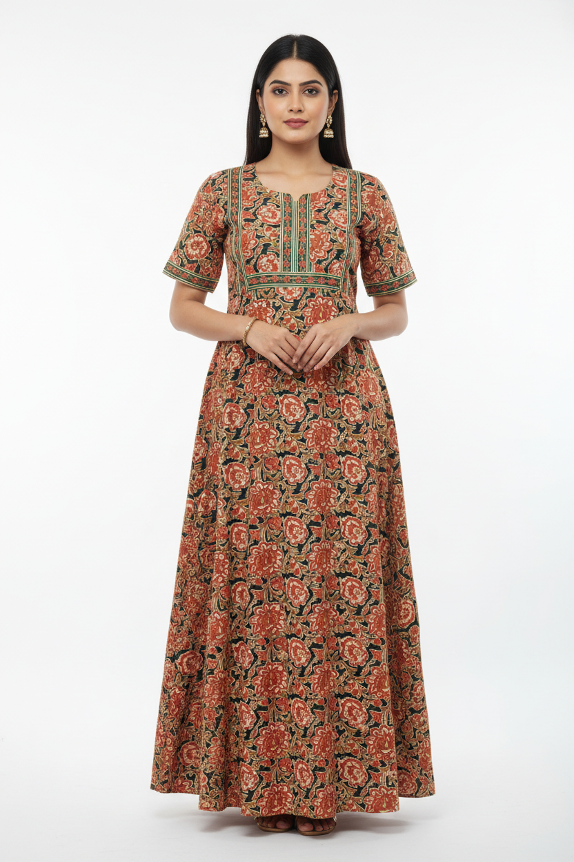 New Jaipuri Feeding Border Maxi