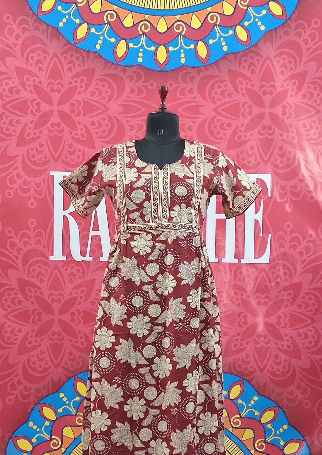 New Jaipuri Feeding Border Maxi