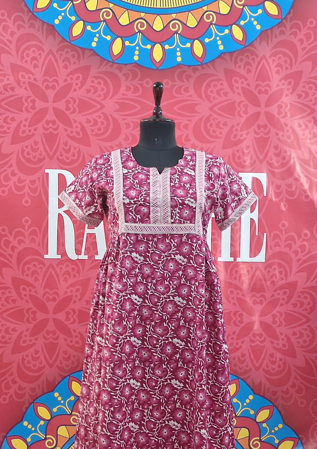New Jaipuri Feeding Border Maxi